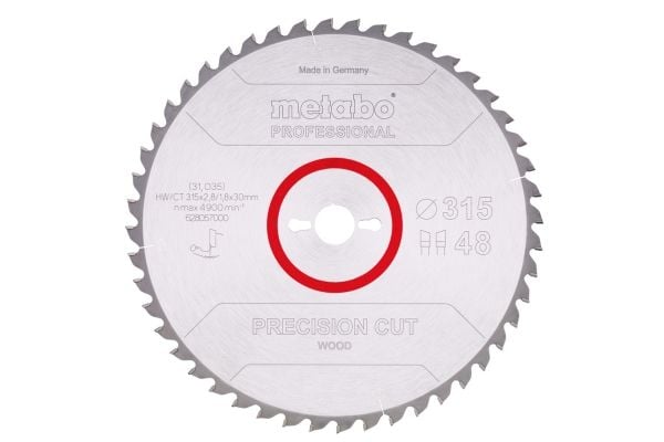 Metabo 628057000, MDF, vaneri, puu, 31,5 cm, 3 cm, volframikarbidikärki (TCT), 1,8 mm, 2,8 mm