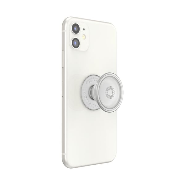 PopSockets PlantCore, Grepp, Grå, Translucent, Symmetriskt mönster, Universal, 1 styck, 38,8 mm