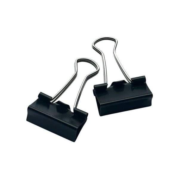 Gem Foldback 19mm svart stål - (10 st.)