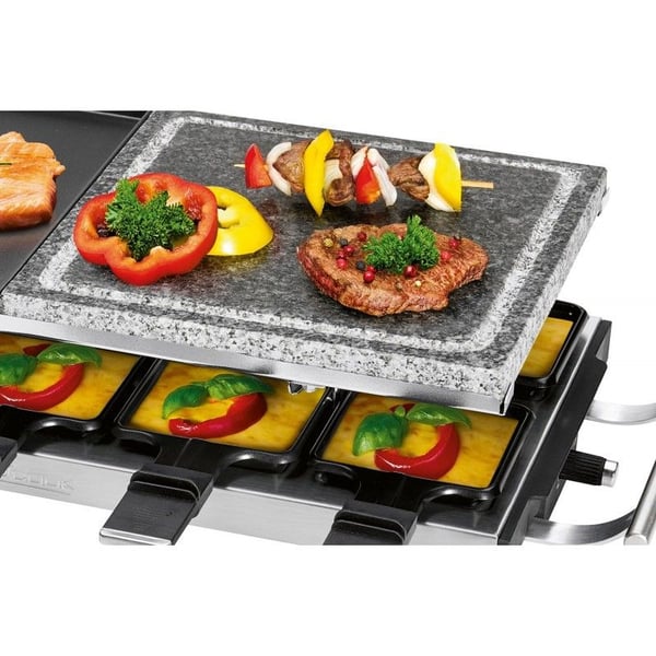 ProfiCook PC-RG 1144 - Raclette/grilli/stegeplade/varm sten - 1,7 kW - rustfrit stål