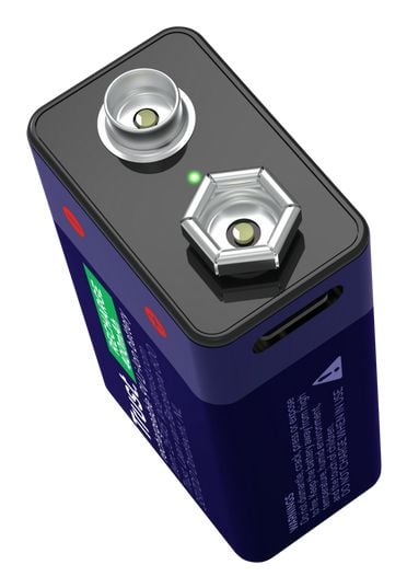 Trust - Batteri - USB-C 9V - Li-Ion - 400 mAh - 4.44 Wh - blå