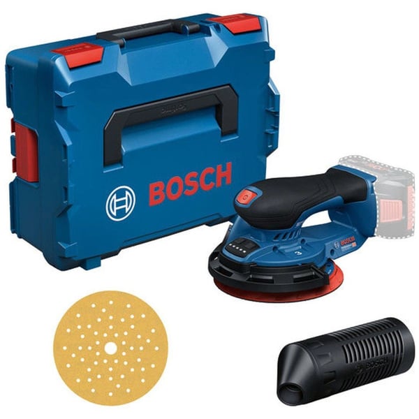 Bosch GEX 18V-150-3, Eksentersliper, Orbital, Velcro mappe, Blå, Børsteløs, 5000 RPM - SOLO