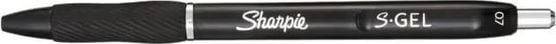 Sharpie S-Gel, Indragbar gelpenna, Svart, Blå, Röd, Svart, Medium, 0,7 mm, Blåsa