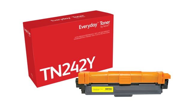 EverydayTM Keltainen Toner by compatible with Brother TN242Y, Standard capacity, 1400 sivua, 1400 sivua, Keltainen, 1 kpl