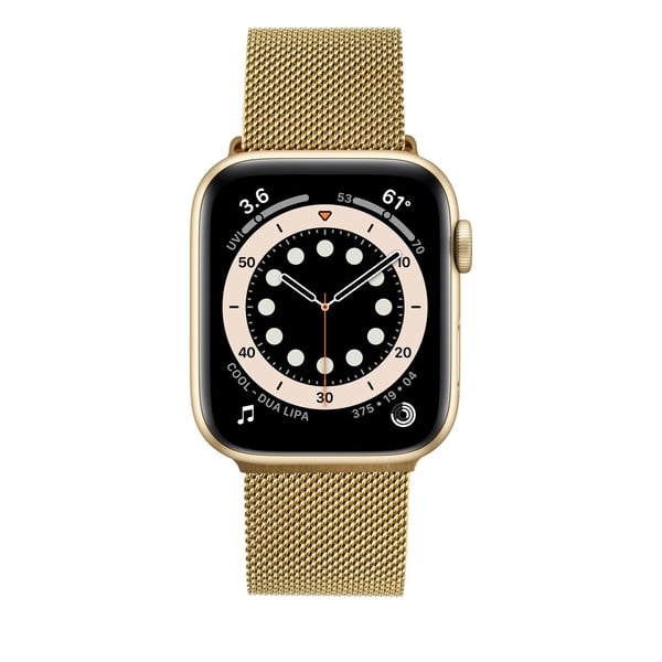 FIXED - Slinga för smart klocka - 42/44/45/46/49 mm - guld - för Apple Watch Hermès Series 12, SE 3, Series 10, Series 11, Series 12, Ultra 3, Ultra 4