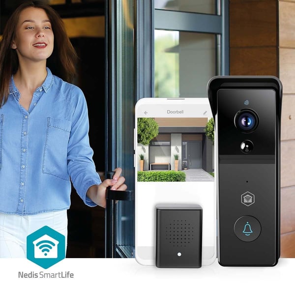 Nedis SmartLife video dørtelefon | batteri | 3MP Full HD 1296p