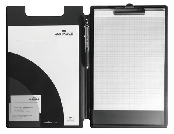 Durable 2332-01, A4, Musta, PVC-muovi, 1 kpl
