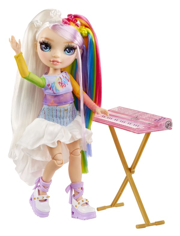Rainbow High Jr High Rockband Fashion Dolls -Amaya, Motedukke, Jente, 4 år, Gutt/Jente, Flerfarget