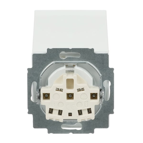 ABB 20 EUK-884, Tyyppi F, 2P+PE, Valkoinen, Termoplastinen, Muovi, IP20, 250 V