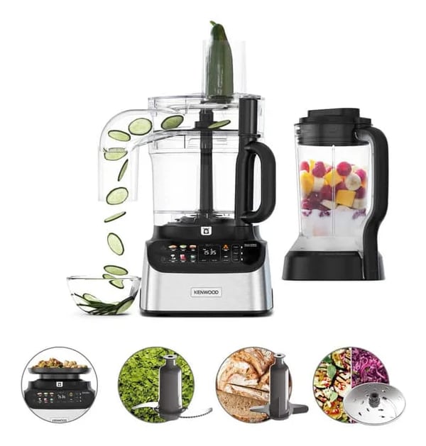 Kenwood FDM73.480SS matberedare 1000 W 3 L, svart/rostfritt stål
