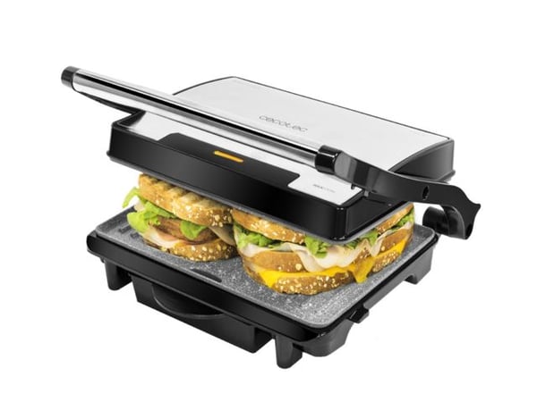 Cecotec Rock''nGrill 1500, Svart, Rustfritt stål, Rektangulær, 245 x 173 mm, Stein, 1500 W, 220 - 240 V