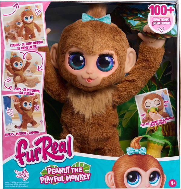 FurReal Peanut Den lekne apen 40 cm