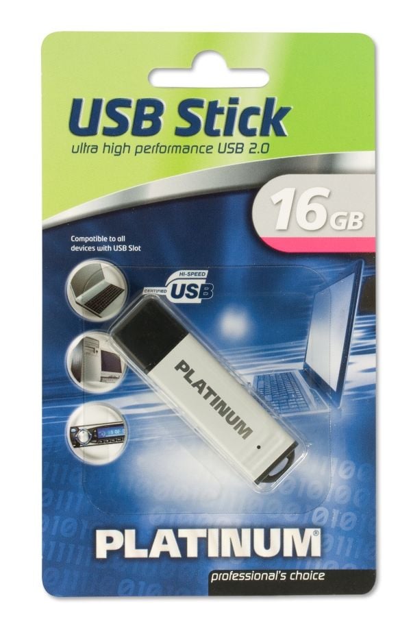 xlyne Alu - USB-flashstasjon - 16 GB - USB 2.0 - aluminiumssølv