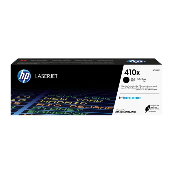 HP 410X - Høy ytelse - svart - original - LaserJet - tonerpatron (CF410X) - for Color LaserJet Pro M452, MFP M377, MFP M477