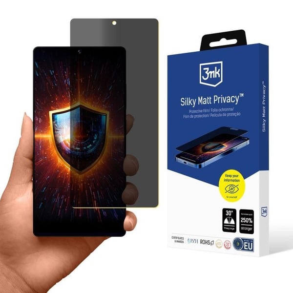 3mk Silky Matt Privacy - Skjermbeskyttelse for mobiltelefon - film - med personvernsfilter - for Samsung Galaxy S25 Ultra