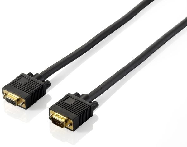 Equip 218130, 1,8 m, VGA (D-Sub), VGA (D-Sub), Hankjønn, Hunkjønn, Sort