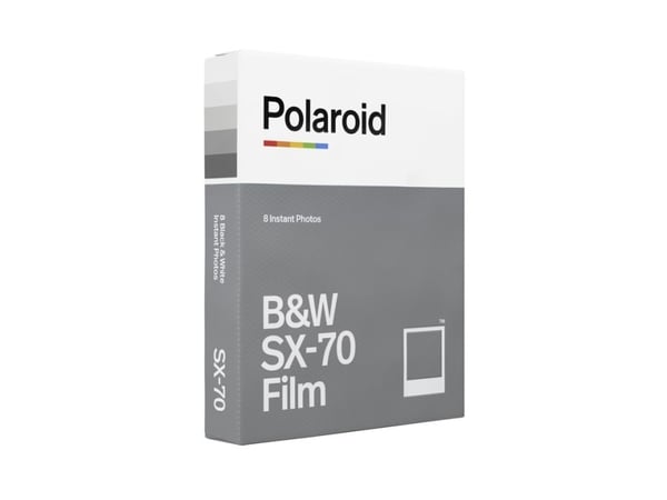 Polaroid – Mustavalkoinen pikakuvafilmi (instant film) – SX-70 – ASA 160 – 8 kuvaa