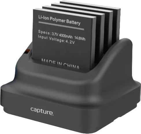 Capture Eagle - Ladeholder - 4-slot - 4 x batterier lader