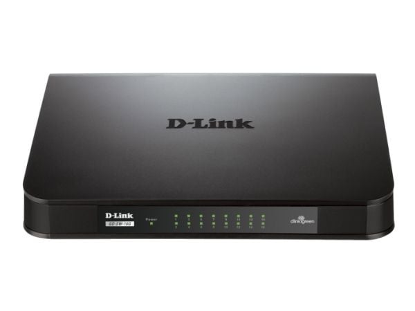 D-Link GO-SW-16G nettverkssvitsj 16-port Gigabit Ethernet, ustyrt, rackmonterbar