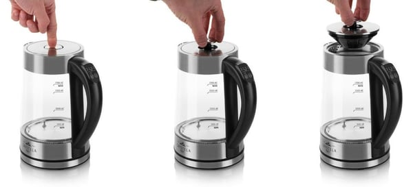 ETA Crystela Digi II 5154 9000 - Kjele - 1.7 liter - 2.2 kW - glass