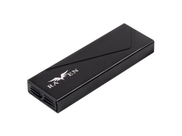 Silverstone SST-RVS03, SSD-kabinett, M.2, Serial ATA III, 10 Gbit/s, USB-tilkobling, Sort