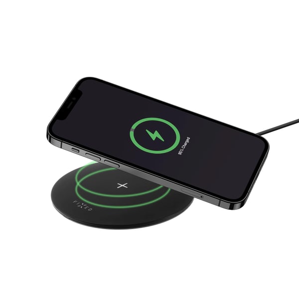 FIXED SlimPad - Trådløs ladepute - 15 watt - svart