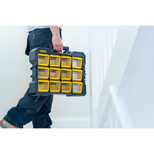 Stanley FMST81077-1 tarvikelaatikko, 12 lokeroa, 450 x 260 x 105 mm