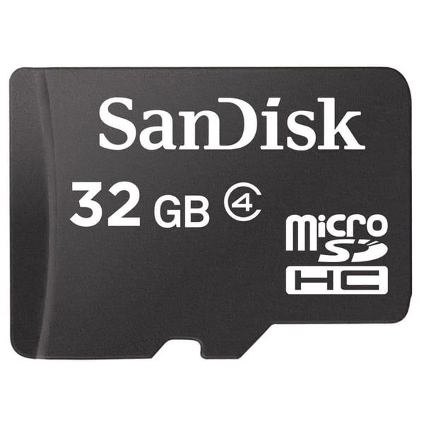 SanDisk - Flash-minneskort - 32 GB - Class 4 - microSDHC - svart