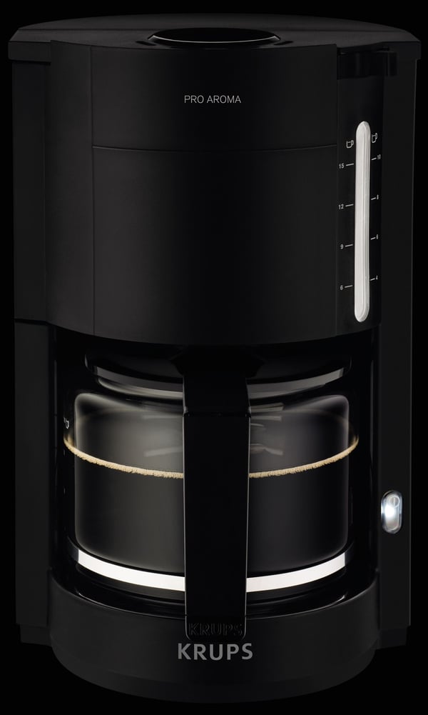 Krups F30908, Suodatinkahvinkeitin, 1,25 L, 1150 W, Musta