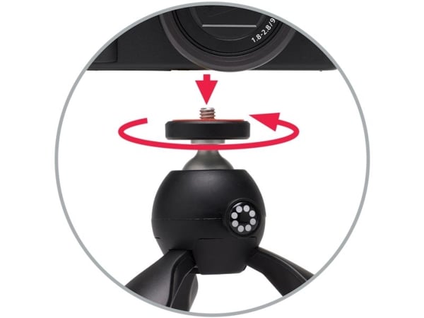 Joby JB01871-BWW, 3 jalkoja, Musta, 13,5 cm, 170 g