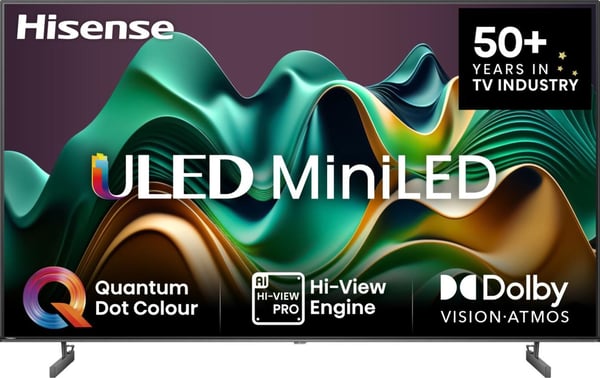 Hisense 55U6NQ -televisio, Mini LED, 55 tuumaa, 4K UHD