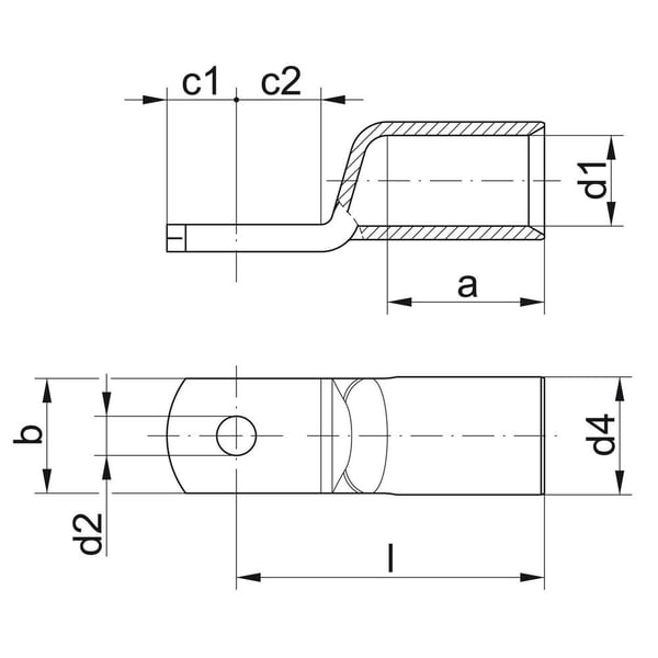Klauke 7SG8, 70 mm ², M8, 25 styck