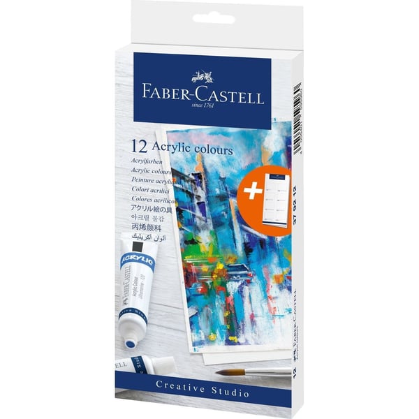 Faber-Castell 379212, 20 ml, Flere, Rør, Vandfast