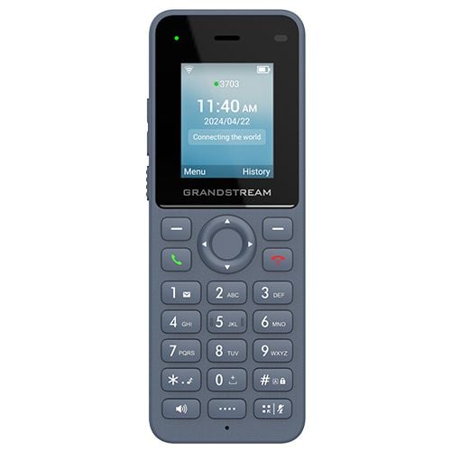 Grandstream WP816 - Trådlös VoIP-telefon - med Bluetooth interface - IEEE 802.11a/b/g/n/ac/ax (Wi-Fi) - 3-riktad samtalsförmåg - SIP - 2 linjer