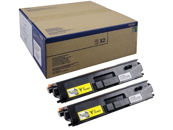 Brother TN900y - 2-pack - gul - original - tonerkassett - för Brother HL-L9300CDWTT, MFC-L9550CDWT