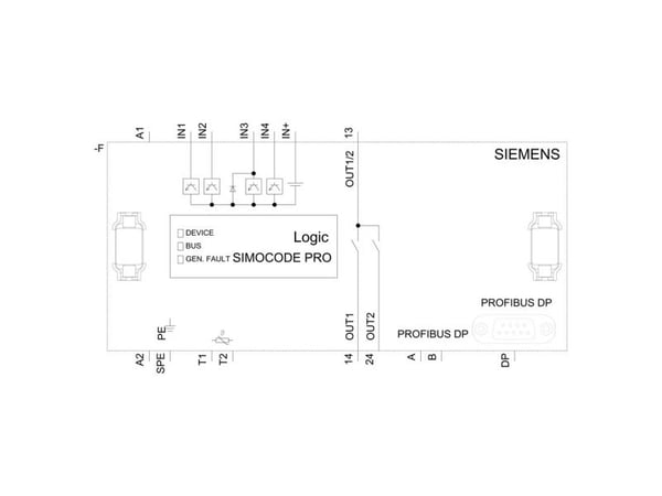 Siemens 3UF70201AB010 3UF7020-1AB01-0 Moottorinohjauslaite-apparaatti
