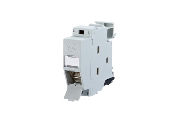 METZ CONNECT 130B127003-E, RJ-45, 6a, Harmaa, 1 kpl