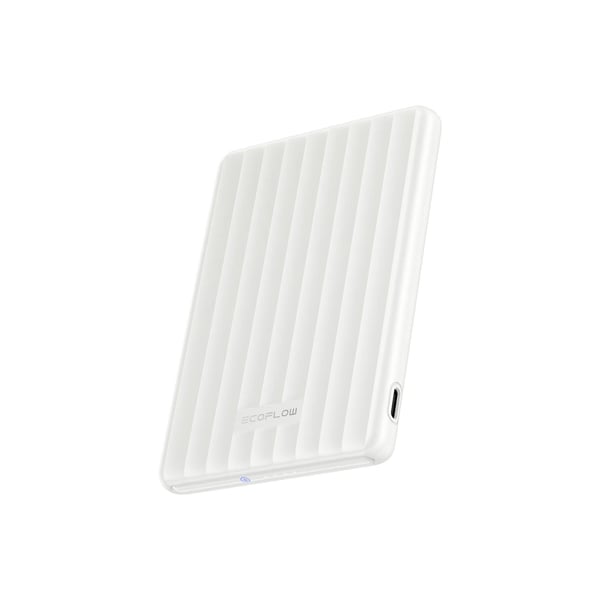 EcoFlow RAPID Mag (5000 mAh, 20 W, Qi1) – Magnetisk powerbank – Hvit