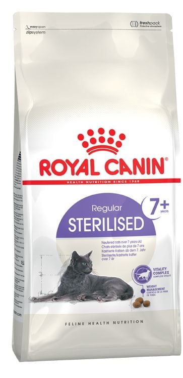 Royal Canin Sterilised 7+, Aikuinen, Kaikille roduille, Siipikarja, 3,5 kg, Antioksidantit sisältyvät