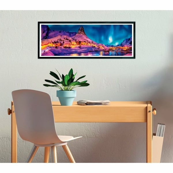 Clementoni Puslespil Panorama Colourful Night Over Lofoten Islands 2023, 1000 brikker