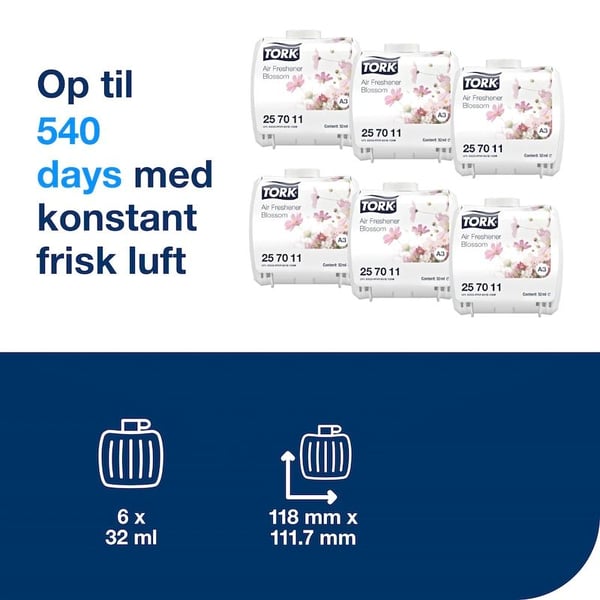 Luftfrisker Tork Constant Airfreshener Flower A3 - (6 stk./eske)