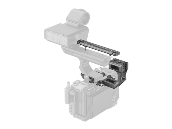 SmallRig 4830, Asennuslevy, musta, Alumiini, Silikoni, Ruostumaton teräs, 1/4-20, 3/8-16", Sony FX3 / FX30 XLR Handle, 124,8 mm