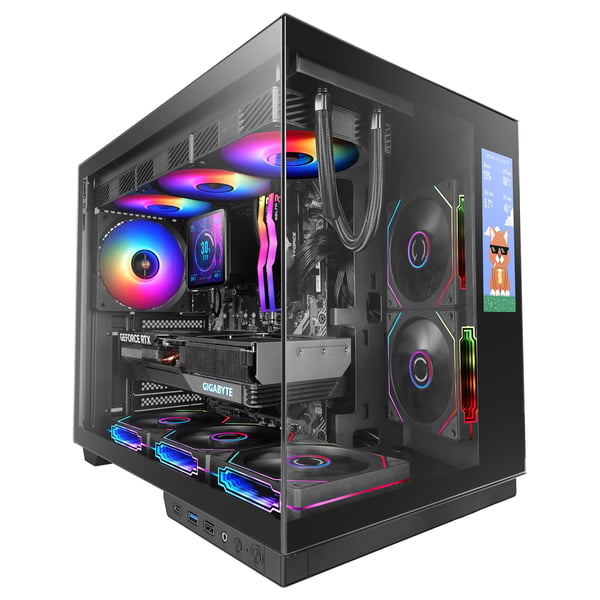 Mars Gaming MCMIRAGE, Midi Tower, PC, Svart, ATX, micro ATX, Mini-ITX, Härdat glas, Spela Mars Gaming MCMIRAGE, Midi Tower, PC, Svart, ATX, micro ATX, Mini-ITX, Härdat glas, Spela