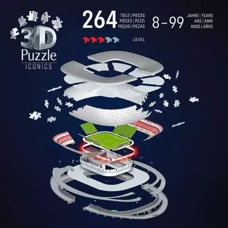 Ravensburger 12008033, 216 stykker, Bygninger, 8 år