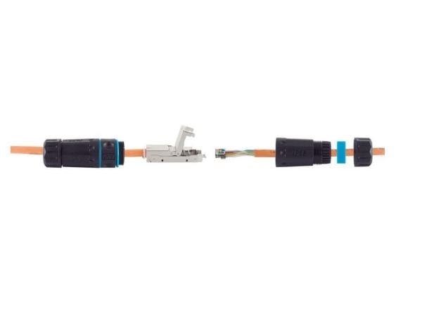MicroConnect - Nettverkkopler - U/FTP - CAT 6 - IEEE 802.3at - utendørs - svart