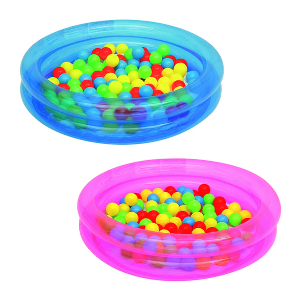 Bestway 51085 bollhav med 50 bollar, 73 L, blå/rosa