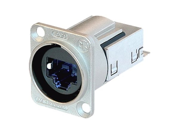 Neutrik NE8FDY-C6 EtherCon® RJ45 Cat6 uppoasennettavat läpiviennit NE8FDY-C6 Liitin, uppoasennus NE8-FDY0-C6 Napaluku: 8P8C Nikkeli 1 kpl