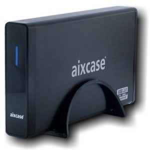 Aixcase blackline AIX-BL35SU3 - Drevkabinett - 3.5" - SATA 3Gb/s - USB 3.0 - svart