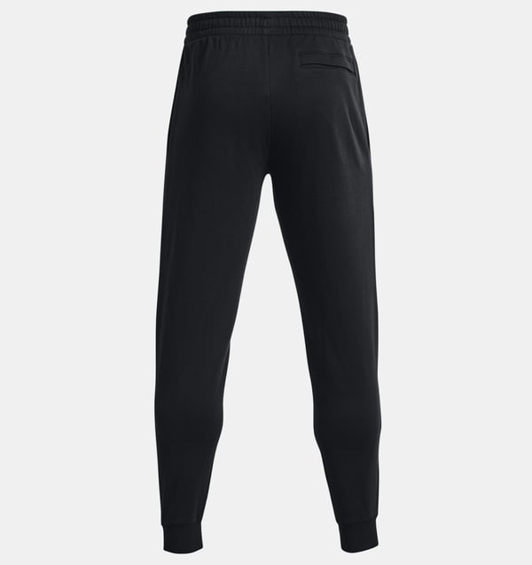 Under Armour UA Rival Fleece, Treningsbukser, Hankjønn, Svart, Voksen, Black / White, Monokromatisk