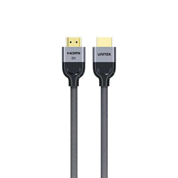 Unitek - HDMI-kabel - HDMI hann til HDMI hann - 10 m - 8 K 60 Hz (7680 x 4320) støtte, 8K 30Hz støtte, 4K 120 Hz støtte, 2K 144Hz støtte, 1080p stø...